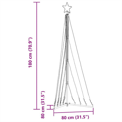 LED Christmas Tree 339 LEDs Warm White 187 cm