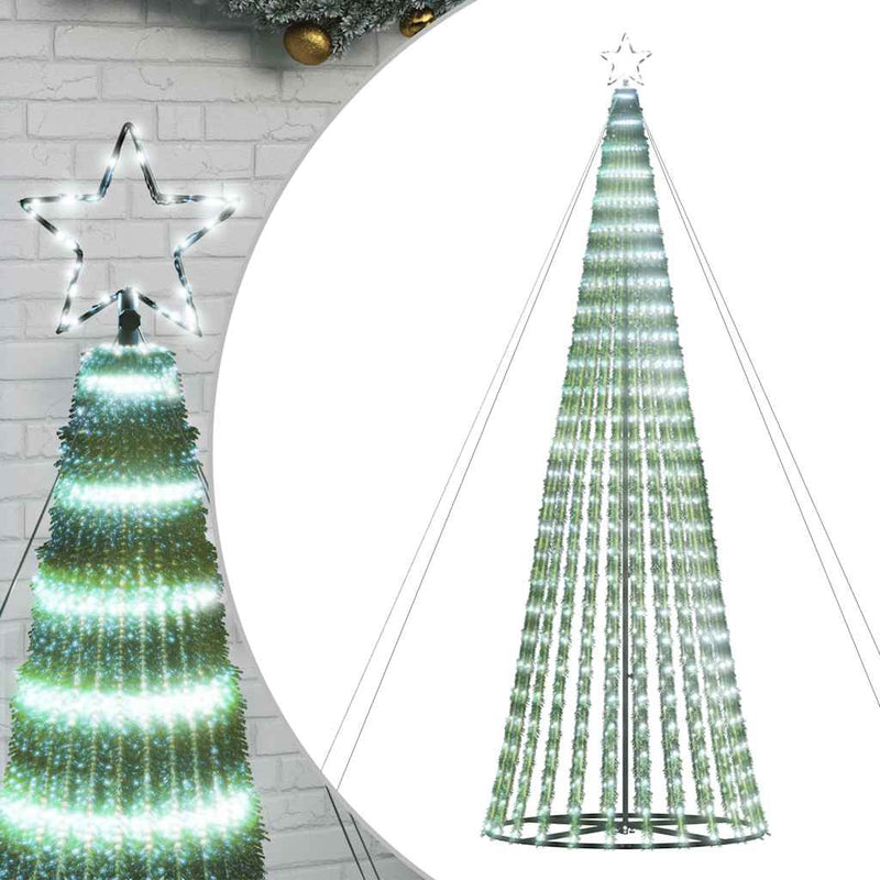 LED Christmas Tree 1028 LEDs Cold White 400 cm