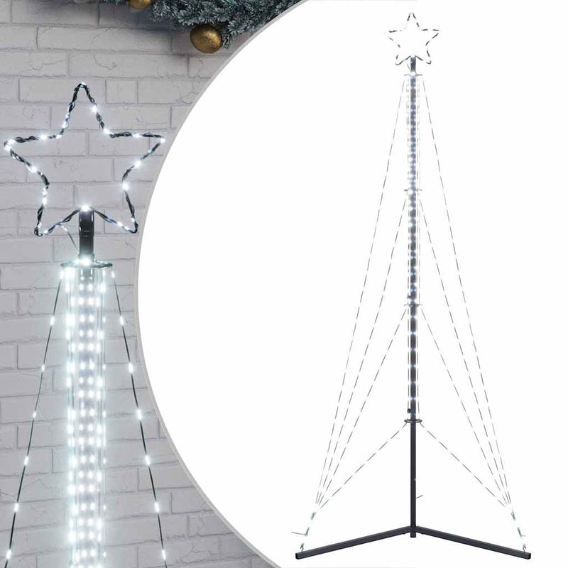 LED Christmas Tree 483 LEDs Cold White 240 cm