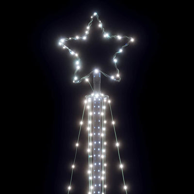 LED Christmas Tree 483 LEDs Cold White 240 cm