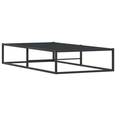 Bed Frame without Mattress Black 92x187 cm Single Metal