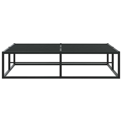 Bed Frame without Mattress Black 137x187 cm Double Metal