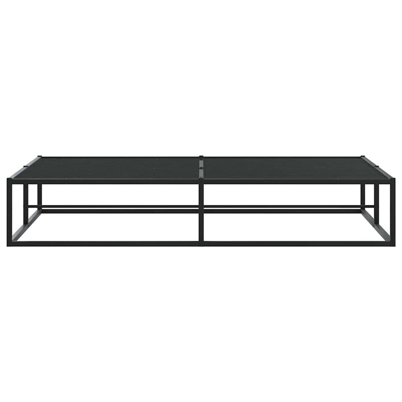 Bed Frame without Mattress Black 183x203 cm King Metal