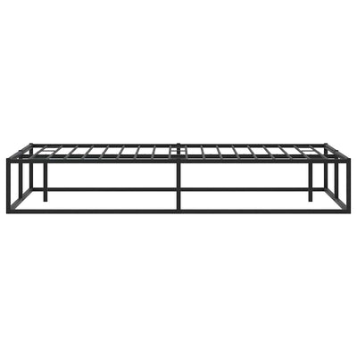 Bed Frame without Mattress Black 183x203 cm King Metal