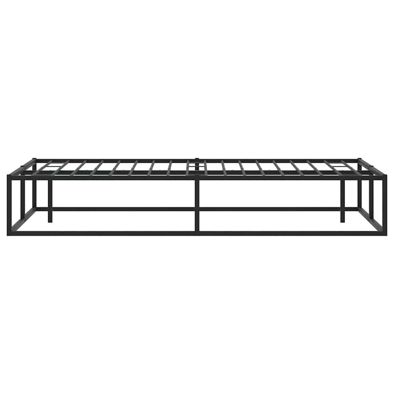 Bed Frame without Mattress Black 183x203 cm King Metal