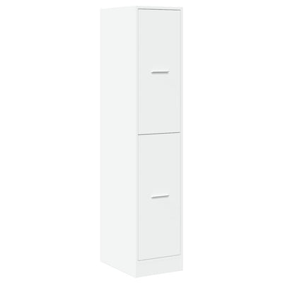 Apothecary Cabinet White 30x41x144.5 cm Engineered Wood