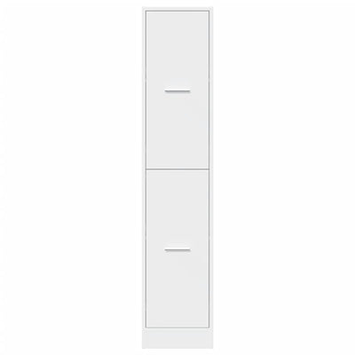 Apothecary Cabinet White 30x41x144.5 cm Engineered Wood