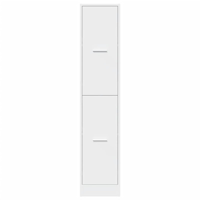 Apothecary Cabinet White 30x41x144.5 cm Engineered Wood