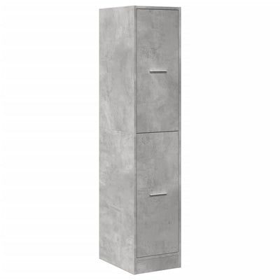 Apothecary Cabinet Concrete Grey 30x41x144.5 cm Engineered Wood