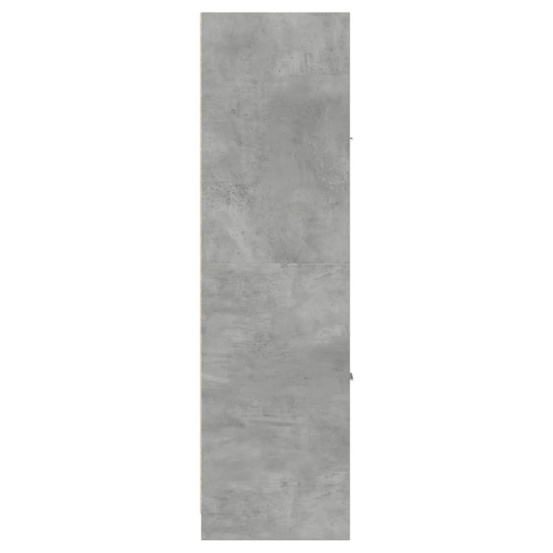 Apothecary Cabinet Concrete Grey 30x41x144.5 cm Engineered Wood