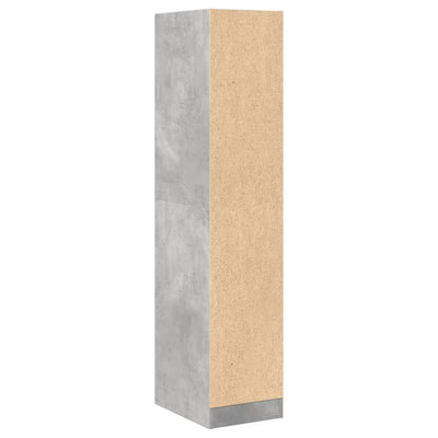 Apothecary Cabinet Concrete Grey 30x41x144.5 cm Engineered Wood