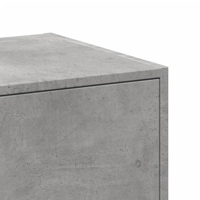 Apothecary Cabinet Concrete Grey 30x41x144.5 cm Engineered Wood