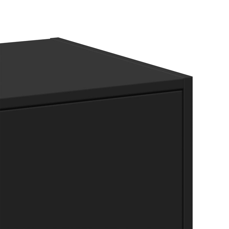 Apothecary Cabinet Black 30x41x174.5 cm Engineered Wood