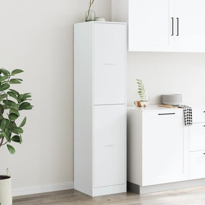 Apothecary Cabinet White 40x41x174.5 cm Engineered Wood