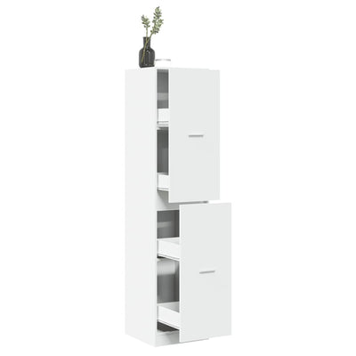 Apothecary Cabinet White 40x41x174.5 cm Engineered Wood