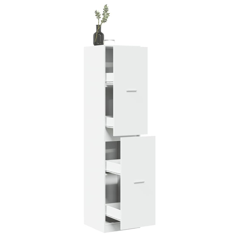 Apothecary Cabinet White 40x41x174.5 cm Engineered Wood