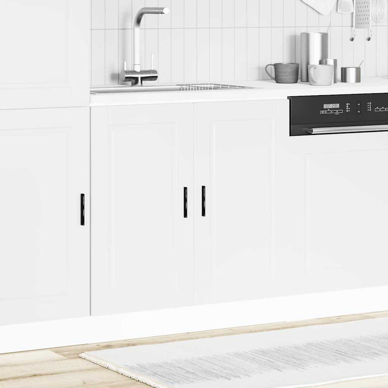 Sink Base Cabinet  Porto White 80x46x81.5 cm Engineered Wood