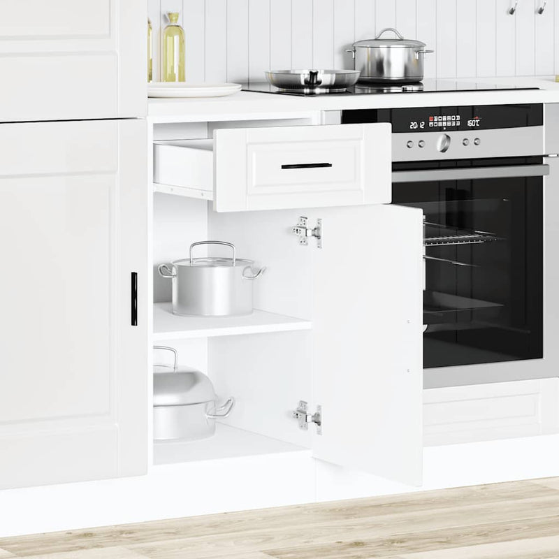 Kitchen Base Cabinet Porto White Engineered Wood