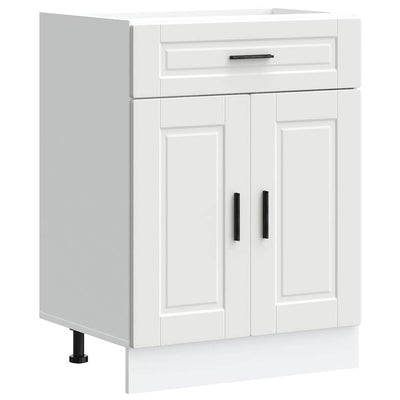 Kitchen Base Cabinet Porto White Engineered Wood