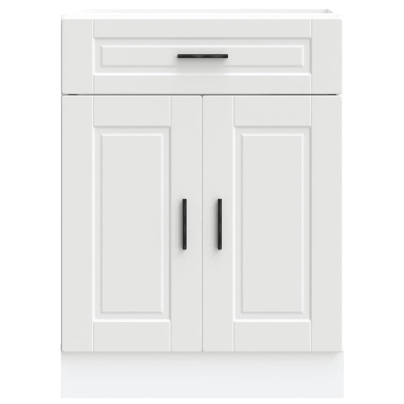 Kitchen Base Cabinet Porto White Engineered Wood