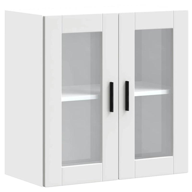 Kitchen Wall Cabinet with Glass Door "Porto" White