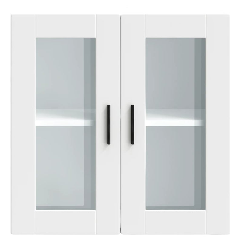 Kitchen Wall Cabinet with Glass Door "Porto" White