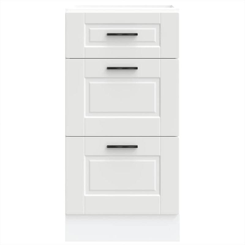 Kitchen Base Cabinet Porto White Engineered Wood