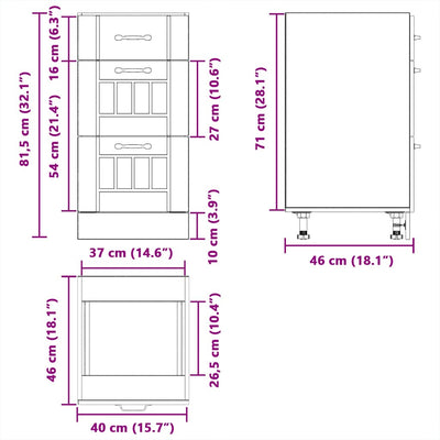 Kitchen Base Cabinet Lucca White Engineered Wood