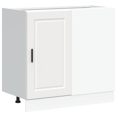 Kitchen Base Cabinet "Porto" White Engineered Wood