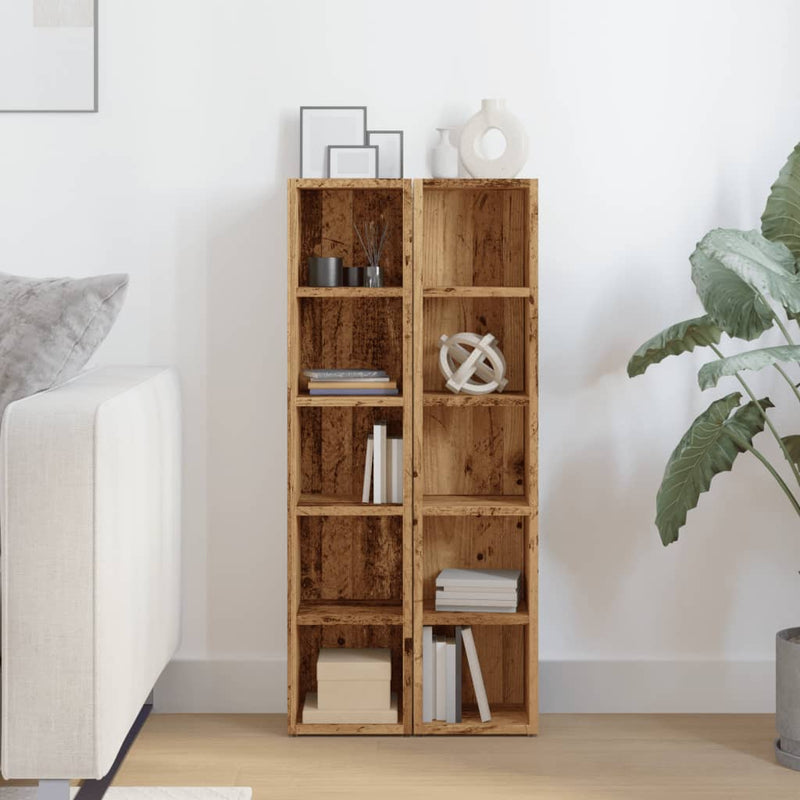 CD Cabinets 2 pcs Artisan Oak 21x16x93,5 cm Engineered Wood