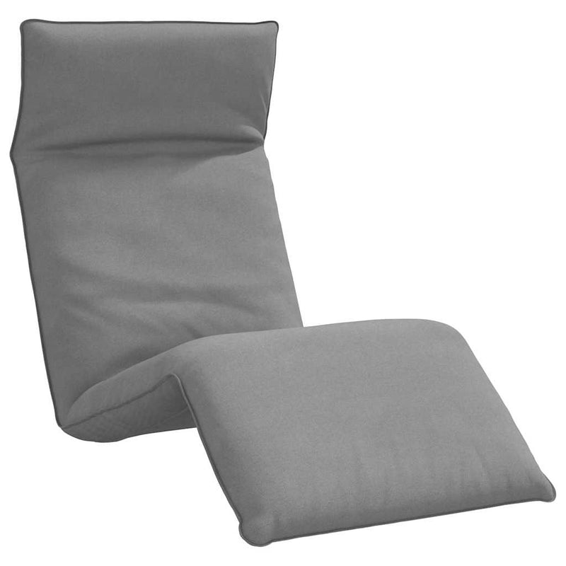 Folding Sun lounger Grey 175x54x8.5 cm Oxford Fabric