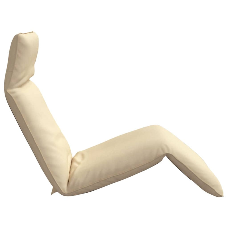 Folding Sun lounger Beige 175x54x8.5 cm Oxford Fabric