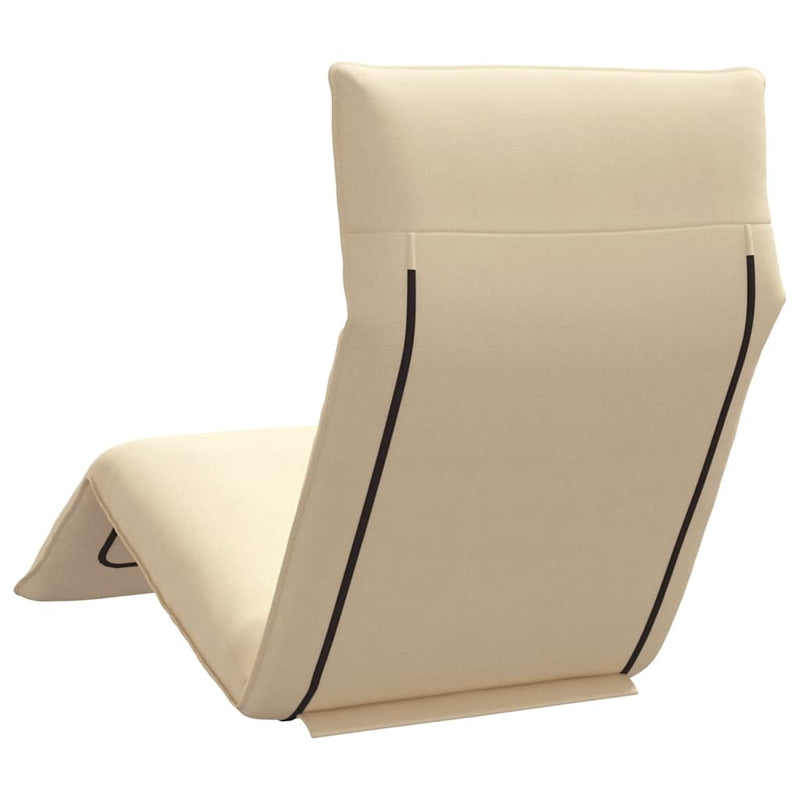 Folding Sun lounger Beige 175x54x8.5 cm Oxford Fabric