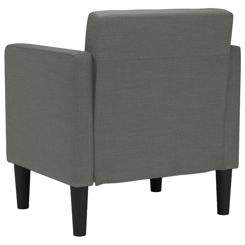 Sofa Chair with Armrests Dark Grey 53 cm Fabric