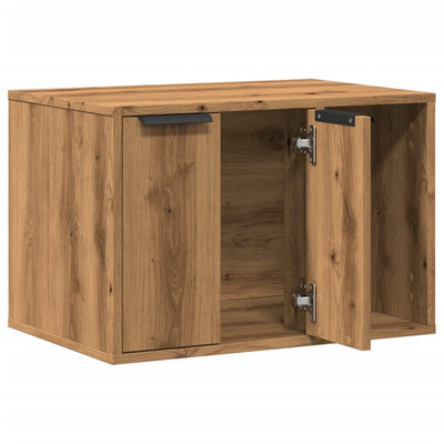 Cat Litter Box Enclosure Artisian Oak 60x40x40 cm Engineered Wood