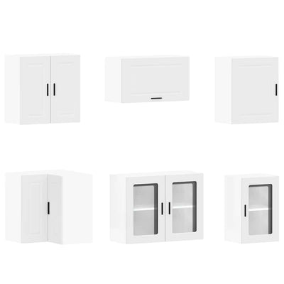 11 Piece Kitchen Cabinet Set Porto White Engineered Wood