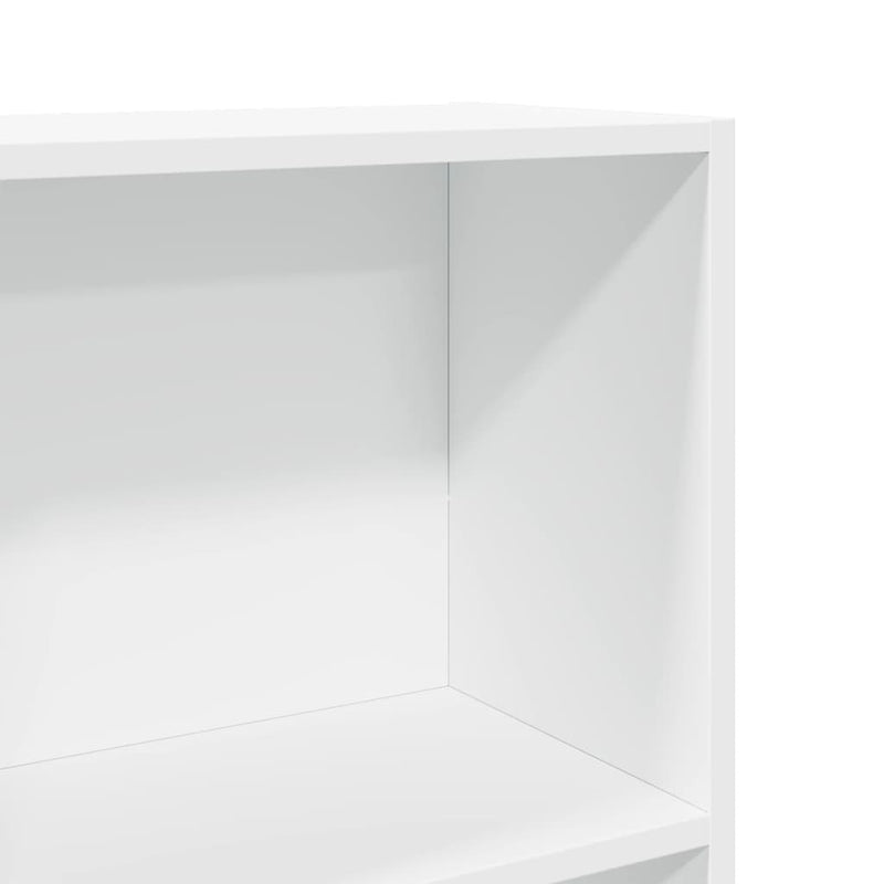 Bookcase White 40x24x176 cm Engineered Wood