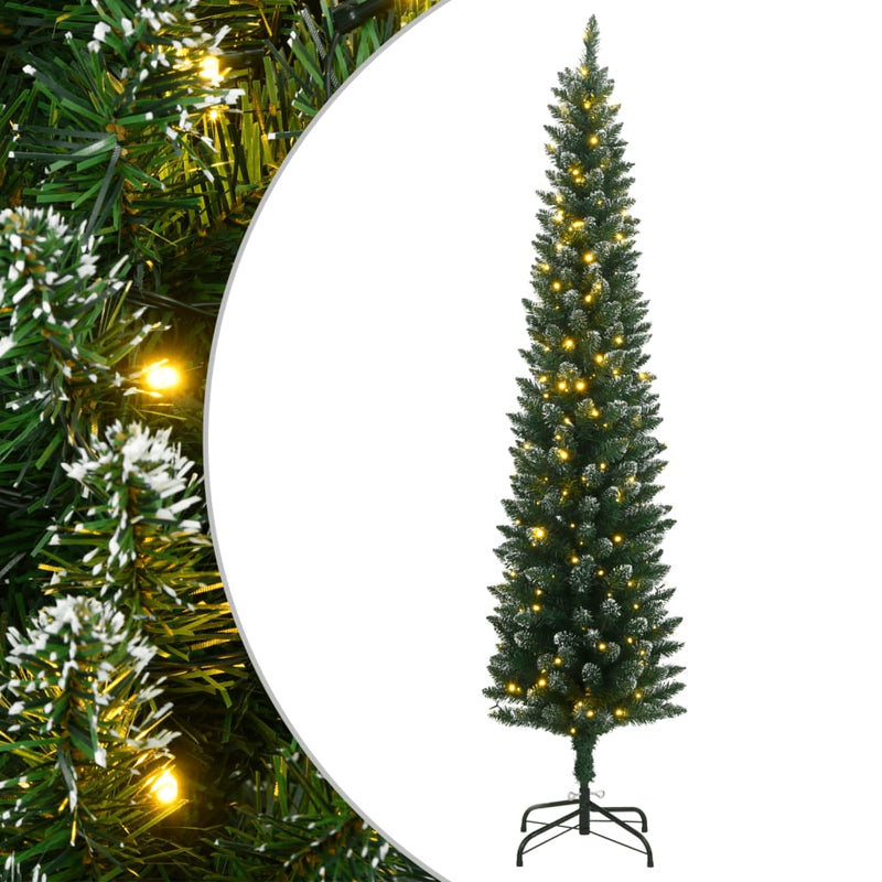 Artificial Slim Christmas Tree 300 LEDs 240 cm