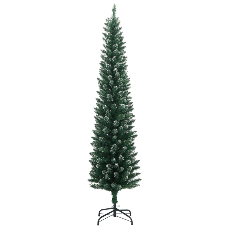 Artificial Slim Christmas Tree 300 LEDs 240 cm