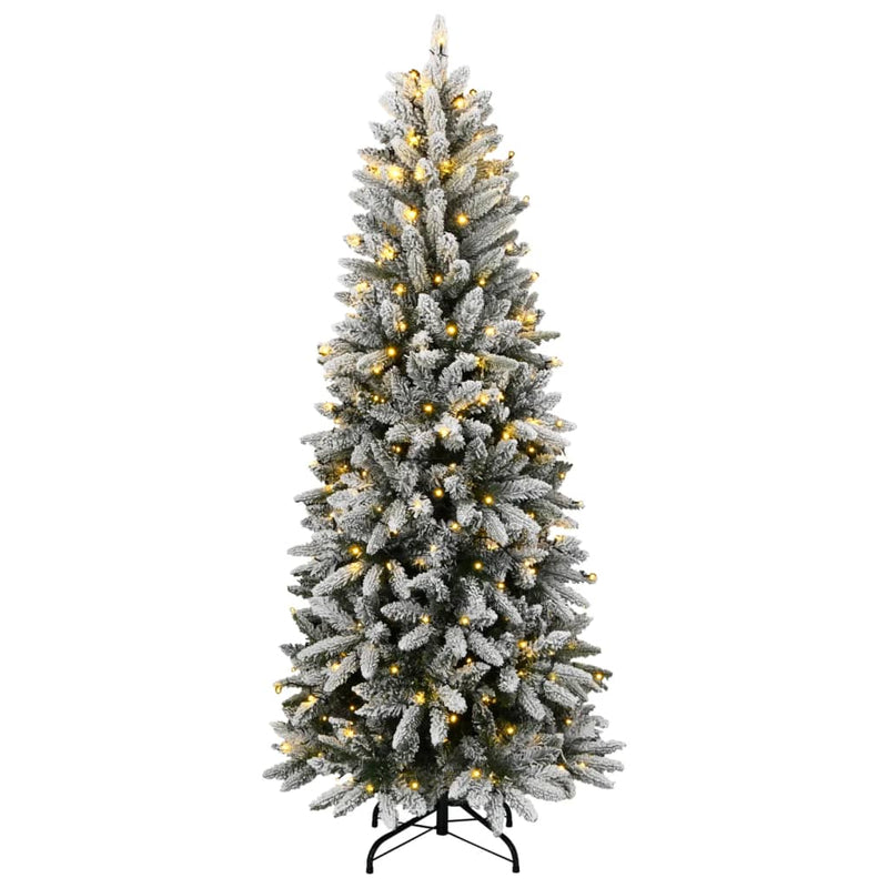 Artificial Christmas Tree 300 LEDs and Flocked Snow 180 cm