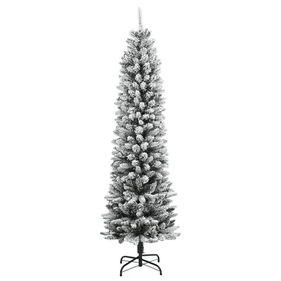 Artificial Christmas Tree 300 LEDs and Flocked Snow 240 cm