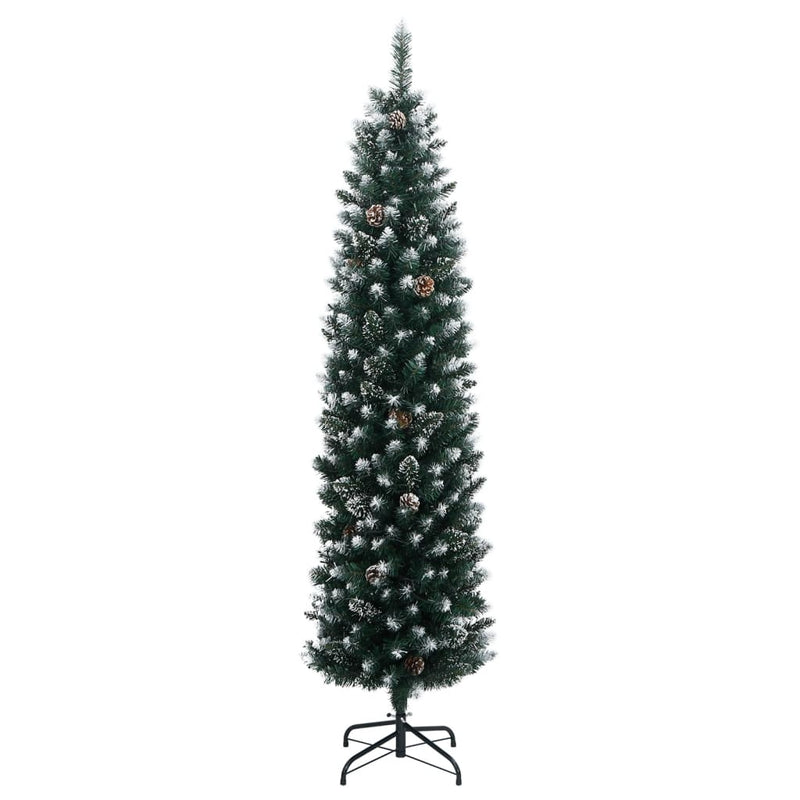 Artificial Slim Christmas Tree 300 LEDs 180 cm
