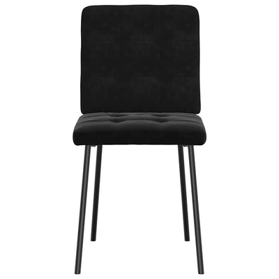 Dining Chairs 4 pcs Black Velvet