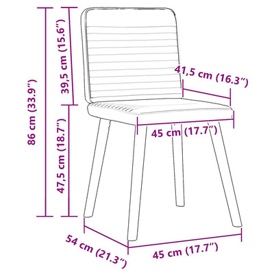 Dining Chairs 4 pcs Dark Grey Fabric