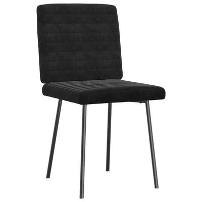 Dining Chairs 4 pcs Black Velvet