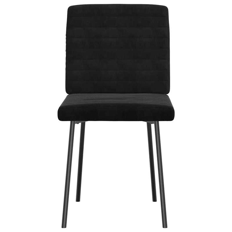 Dining Chairs 4 pcs Black Velvet