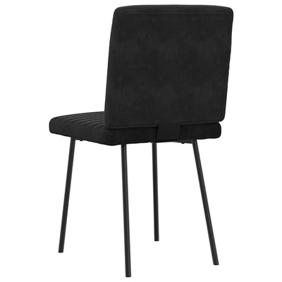 Dining Chairs 4 pcs Black Velvet