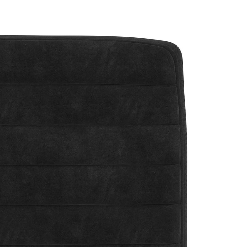 Dining Chairs 4 pcs Black Velvet