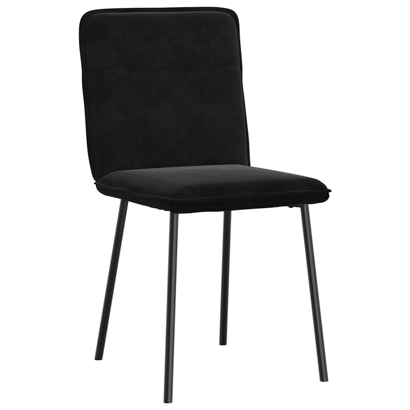 Dining Chairs 4 pcs Black Velvet