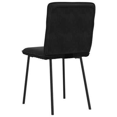 Dining Chairs 4 pcs Black Velvet